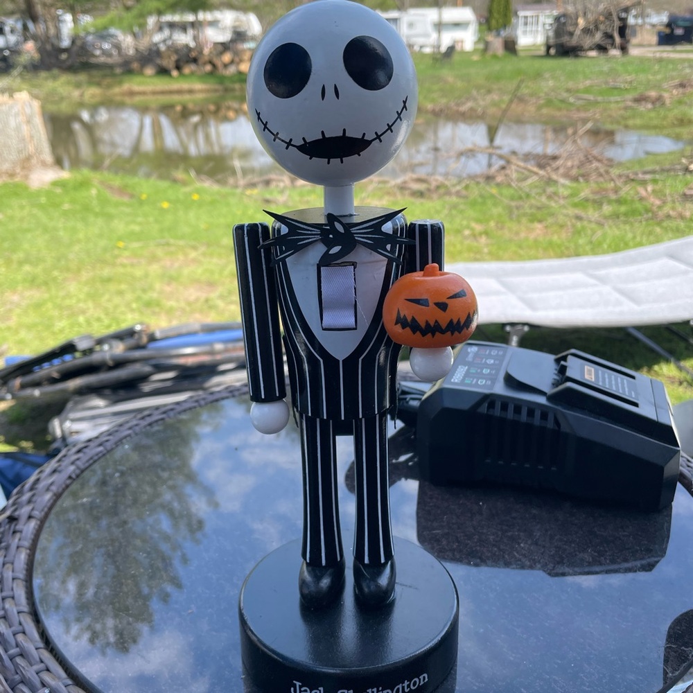 The Nightmare Before Christmas Jack Skellington Figurine - Black & White